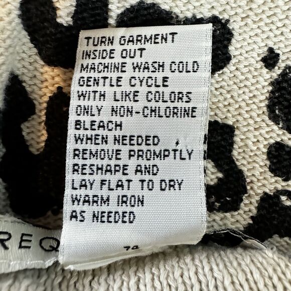 Requirements Leopard Print Top 2X Cotton Crewneck Casual - Picture 7 of 9